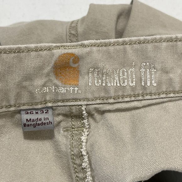 Carhartt Pants Mens 36x32 Relaxed Fit Carpenter Workwear Streetwear Distressed - Picture 3 of 7